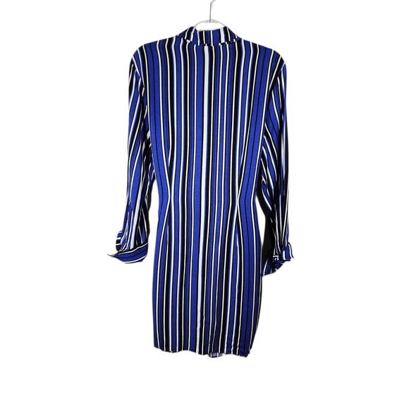 H&M STRIPED FRONT TIE DETAIL DRESS - Picture 4 of 11